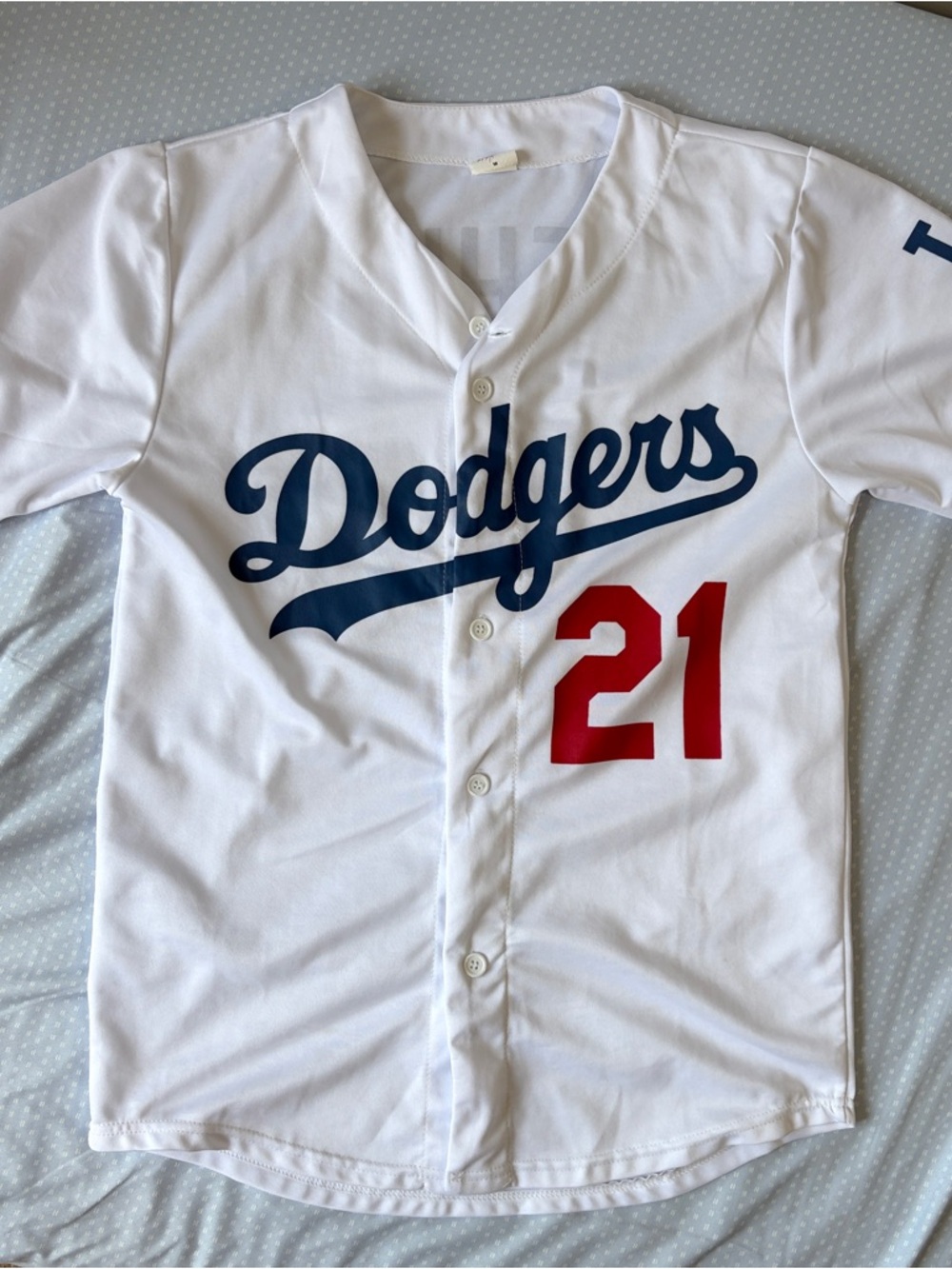 Los Angeles LA Dodgers Walker Buehler Stadium Jersey Men’s XL White SGA #21